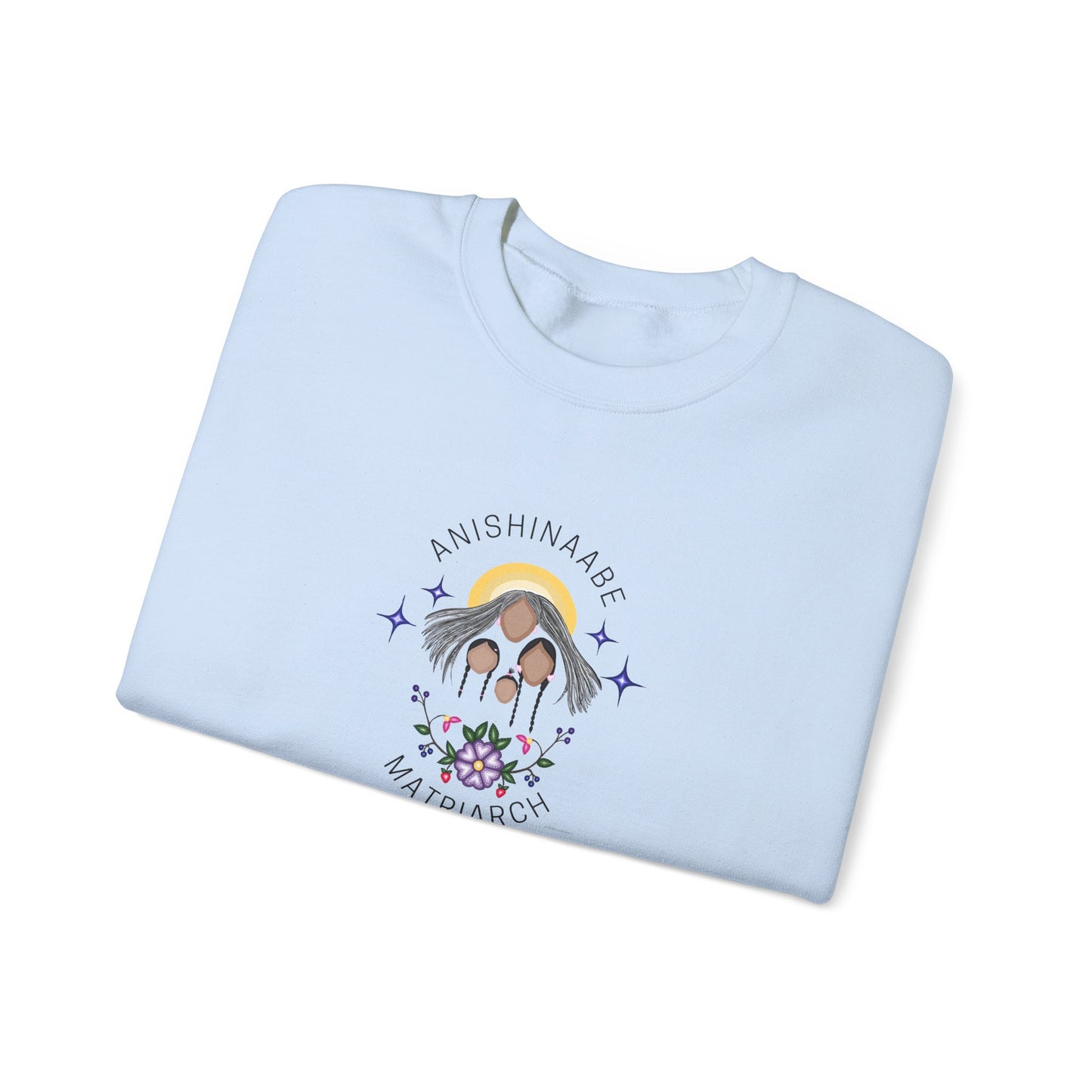 Anishinaabe Matriarch | Crewneck Heavy Blend Sweatshirt