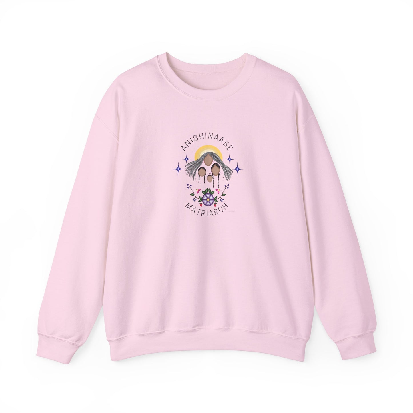 Anishinaabe Matriarch | Crewneck Heavy Blend Sweatshirt