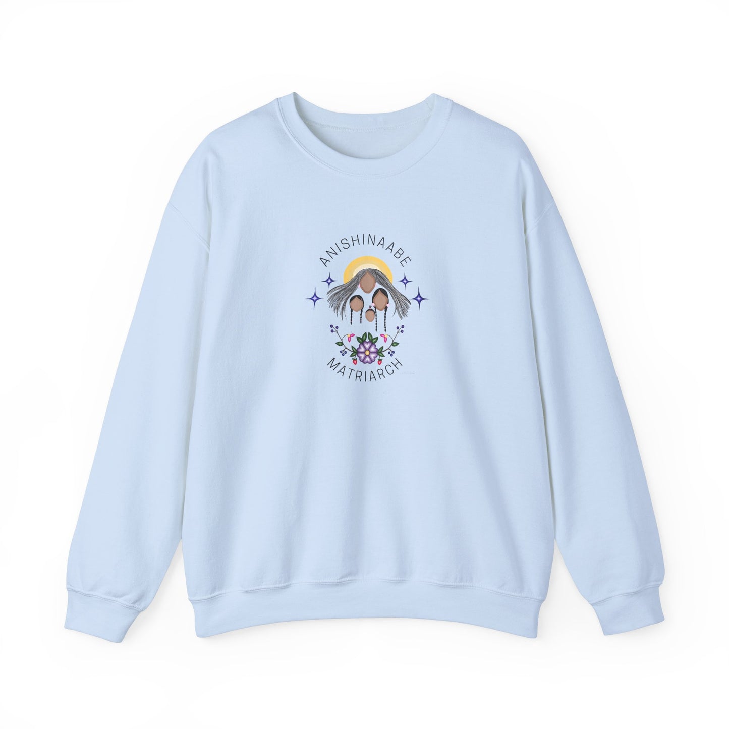 Anishinaabe Matriarch | Crewneck Heavy Blend Sweatshirt
