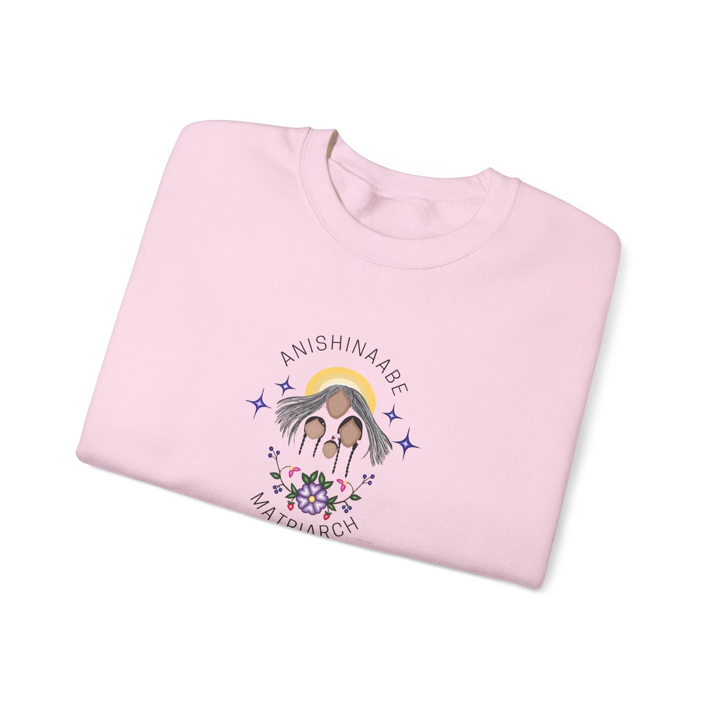 Anishinaabe Matriarch | Crewneck Heavy Blend Sweatshirt