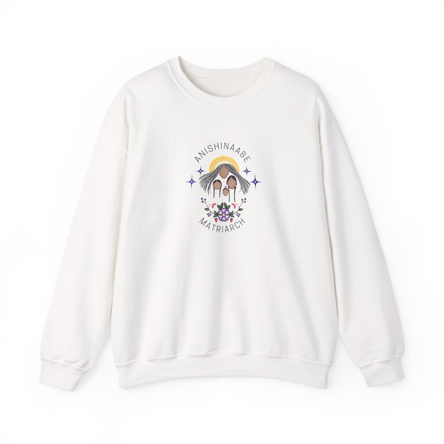 Anishinaabe Matriarch | Crewneck Heavy Blend Sweatshirt