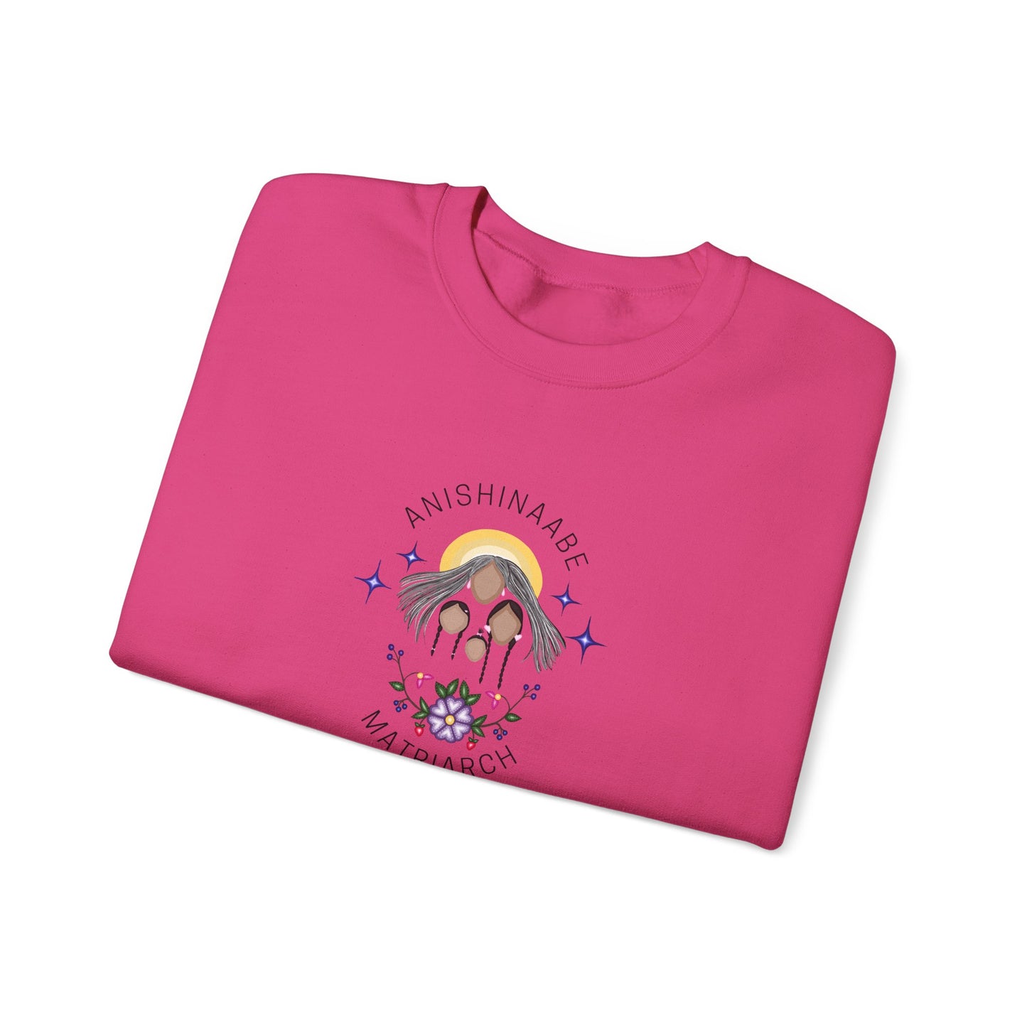 Anishinaabe Matriarch | Crewneck Heavy Blend Sweatshirt
