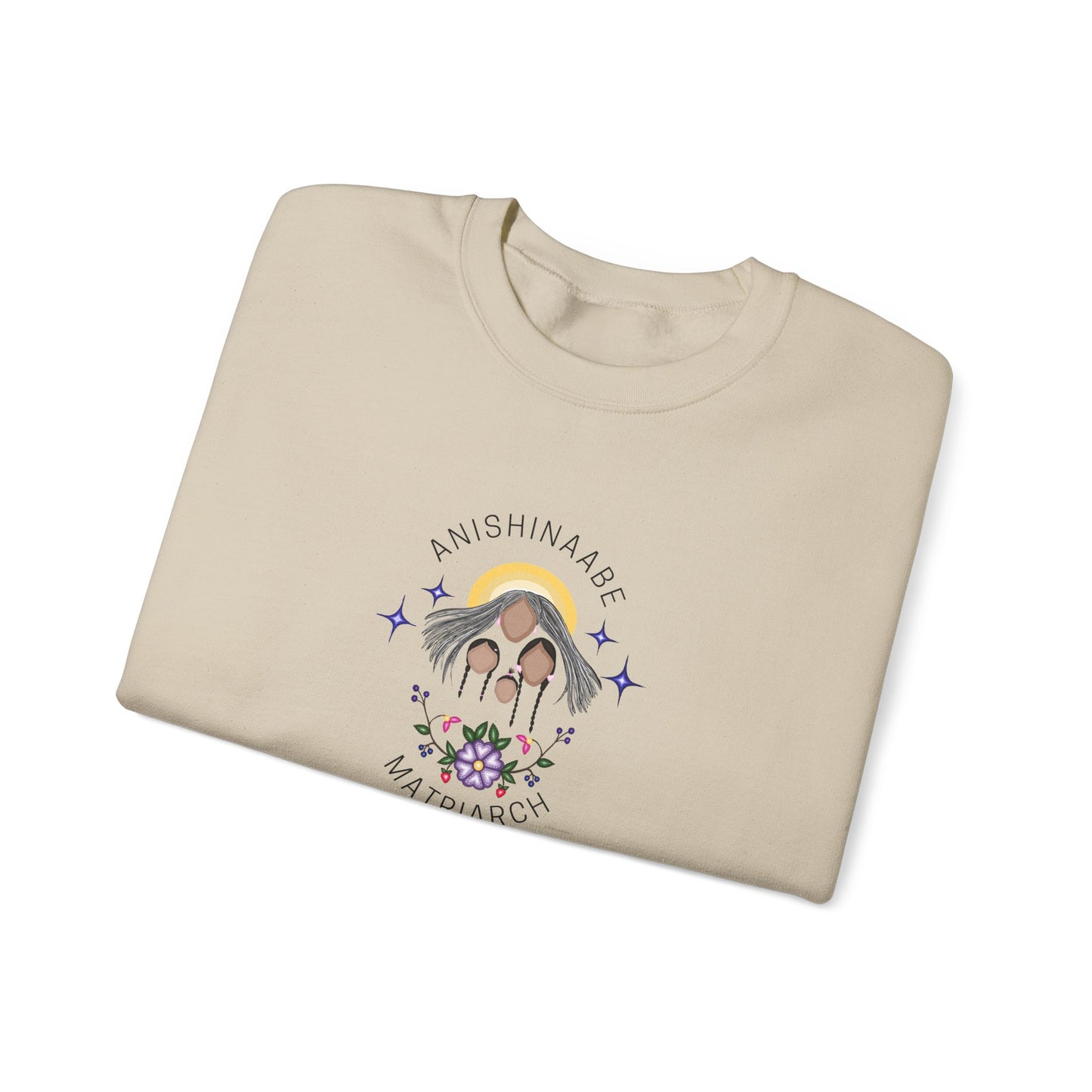 Anishinaabe Matriarch | Crewneck Heavy Blend Sweatshirt