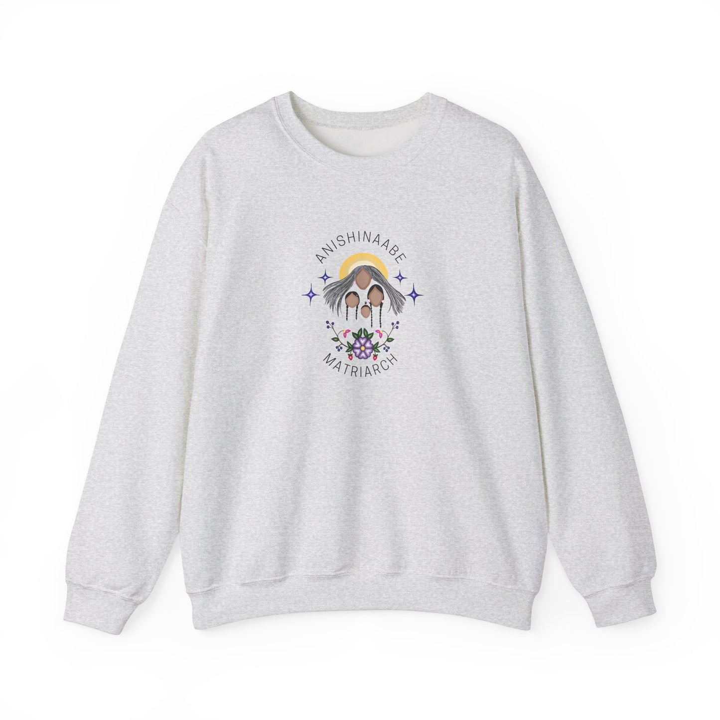 Anishinaabe Matriarch | Crewneck Heavy Blend Sweatshirt