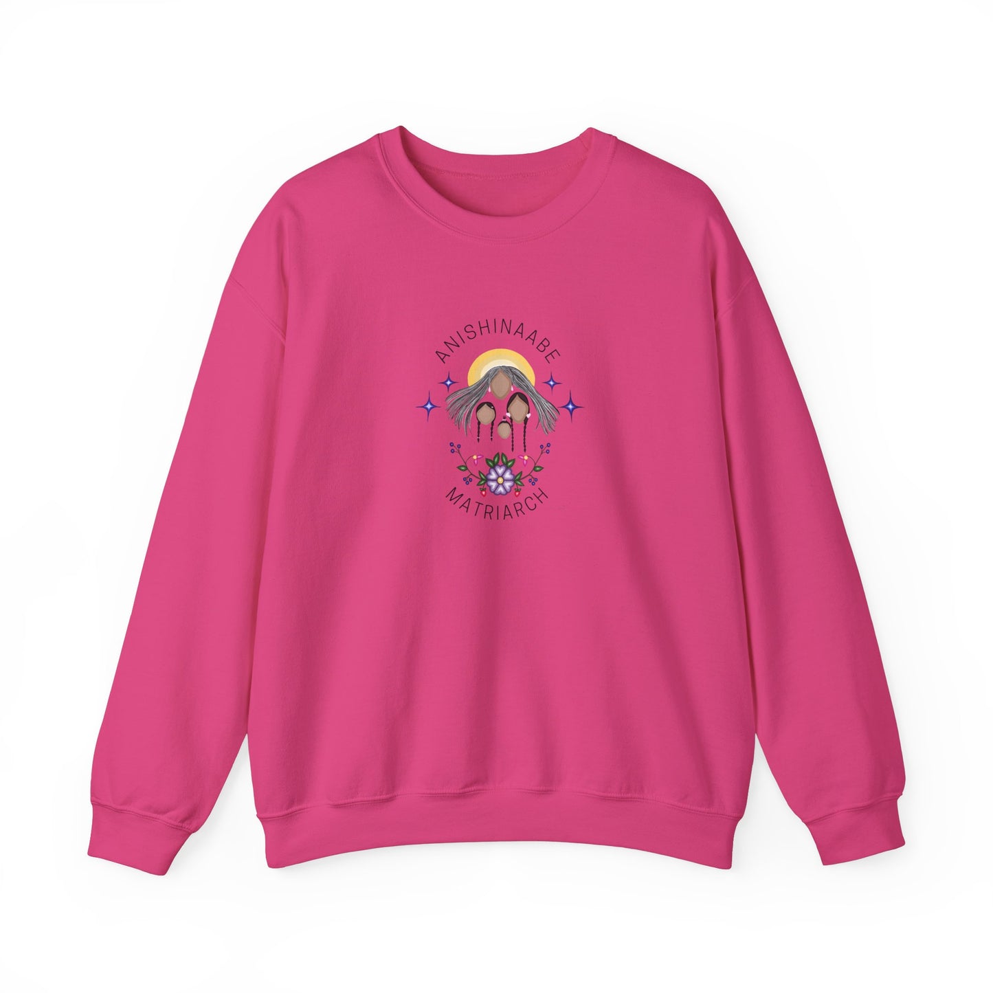 Anishinaabe Matriarch | Crewneck Heavy Blend Sweatshirt