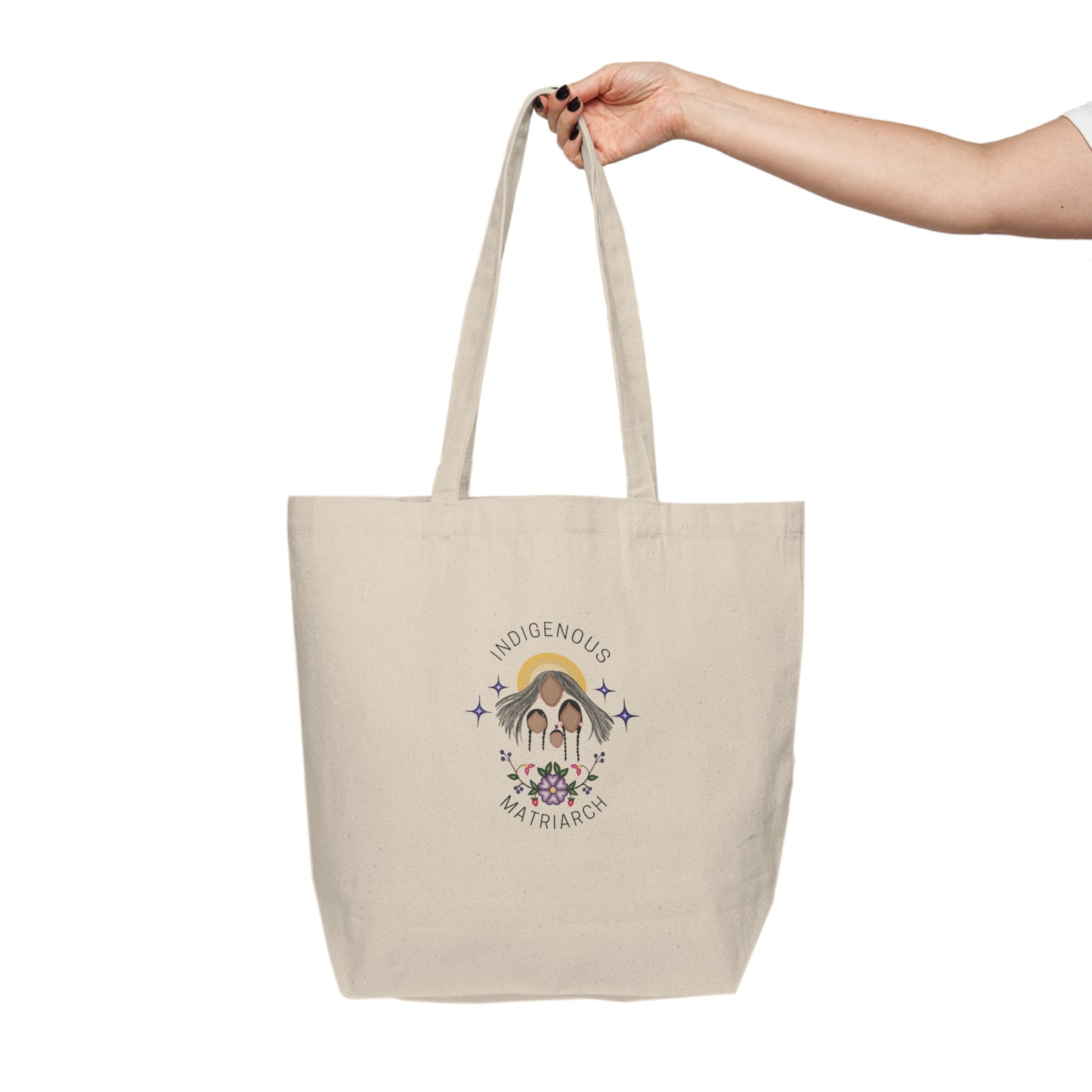 Indigenous Matriarch | Eco-Friendly Canvas Shopping Tote